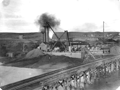General View of Caisson, Pier 1